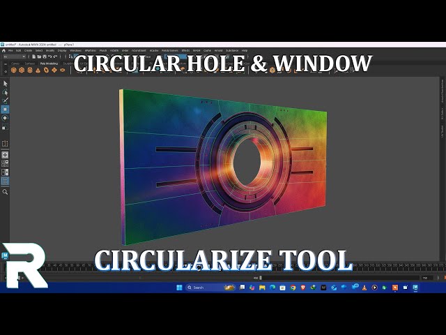 Maya Circularize Tool Tutorial | Easy Way to Make Circular Holes