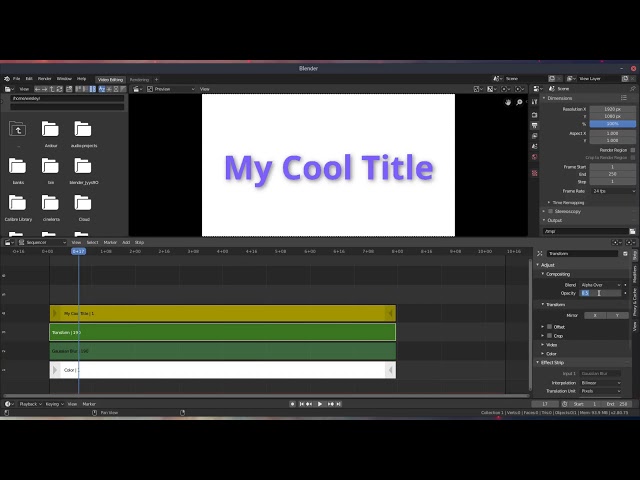 How to Create a Drop Shadow in Blender VSE