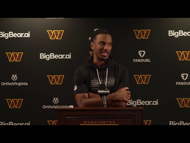QB Jayden Daniels Speaks To The Media After Practice | Washington Commanders