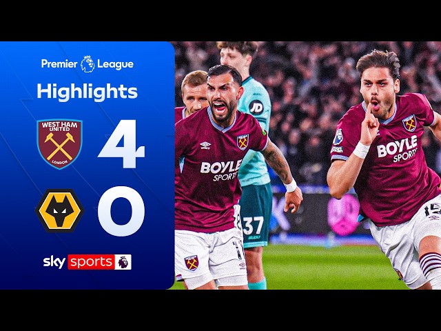 TWO braces as Hammers move out of drop zone! | West Ham 4-0 Wolves | Premier League Highlights