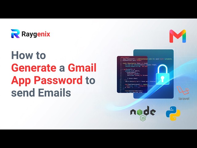 How to Generate a Gmail App Password for sending Emails in Programming Languages