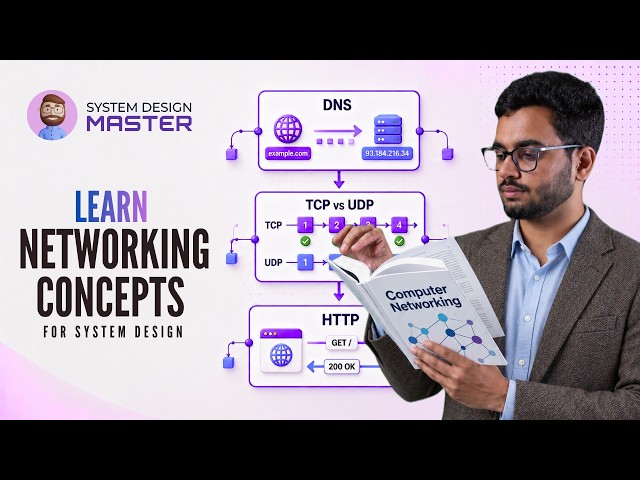 Networking Masterclass - DNS, TCP vs UDP, HTTP, Web Sockets