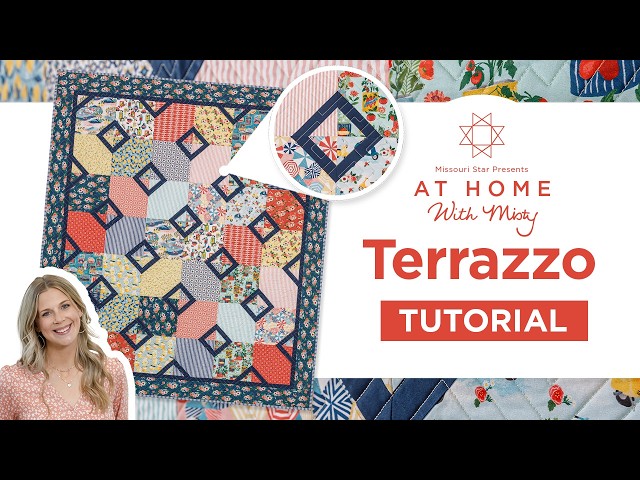 Quilt Pattern Perfect For Pattern Fabric | Terrazzo Quilt - At Home With Misty