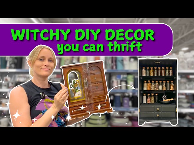 Thrifted Halloween Decor Ideas for a Witchy Home | Budget-Friendly Decor