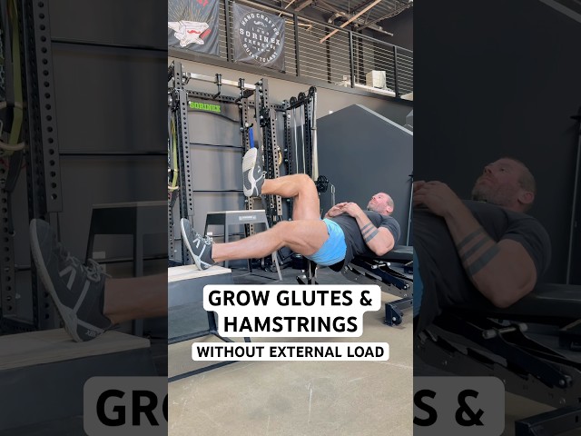 Single leg hip extension will grow glutes & hamstrings with a bad back. #glutes #hamstrings