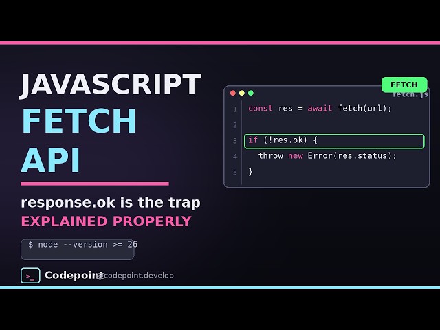 JavaScript Fetch API — The Mistake Almost Everyone Makes