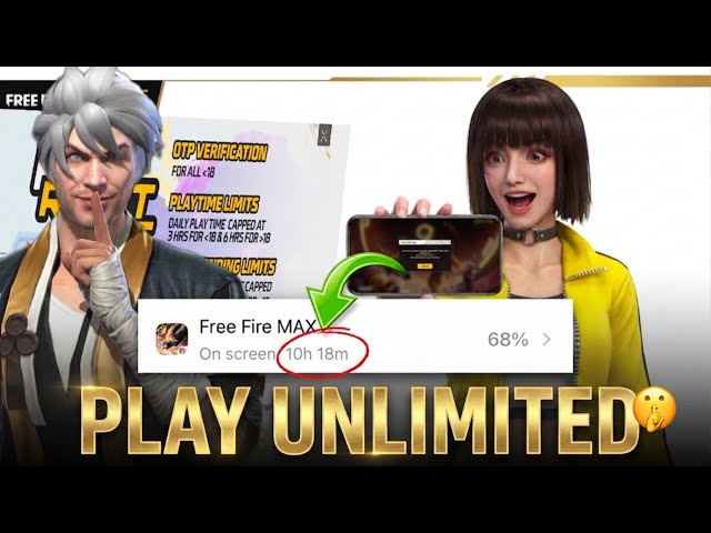 How to play free fire unlimited 😱 free fire 6 hour limit problem solve 🥹 secret trick free fire