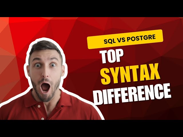 SQL SERVER VS POSTGRESQL (in Hindi) | The Ultimate Syntax Difference Guide