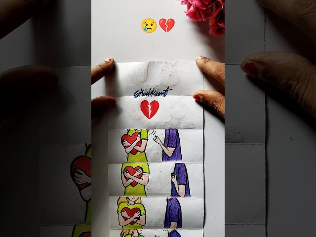 Don't play human feelings😢💔 #sadstory #drawing #art #shorts #emtionalstory
