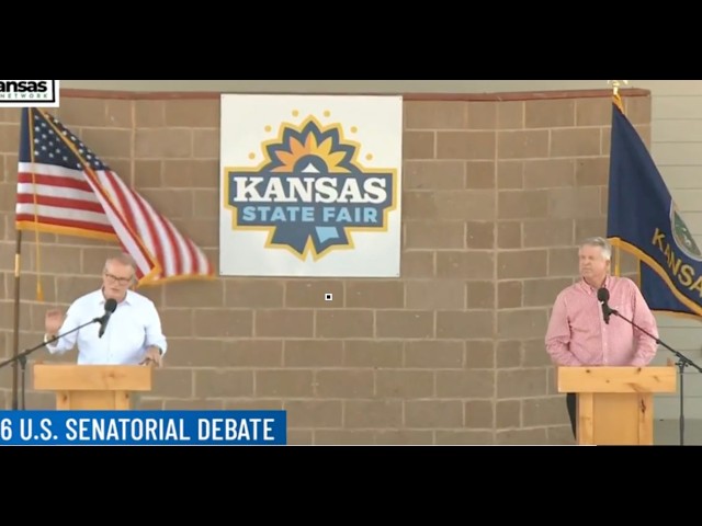 Republican Senator booed in Kansas during Senate debate