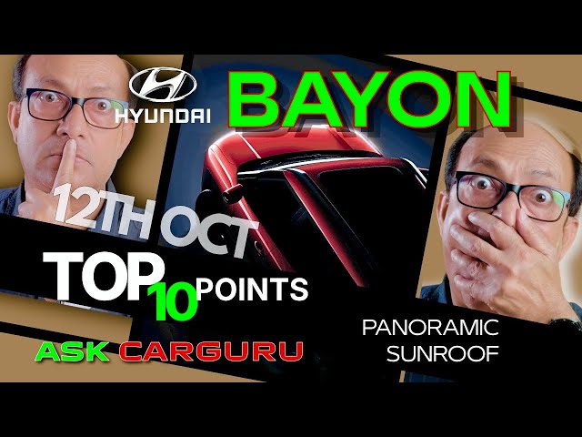 Hyundai BAYON India Launch 12th Oct 🇮🇳 5-Star Safety & IVT Automatic 🔥 Ask CarGuru