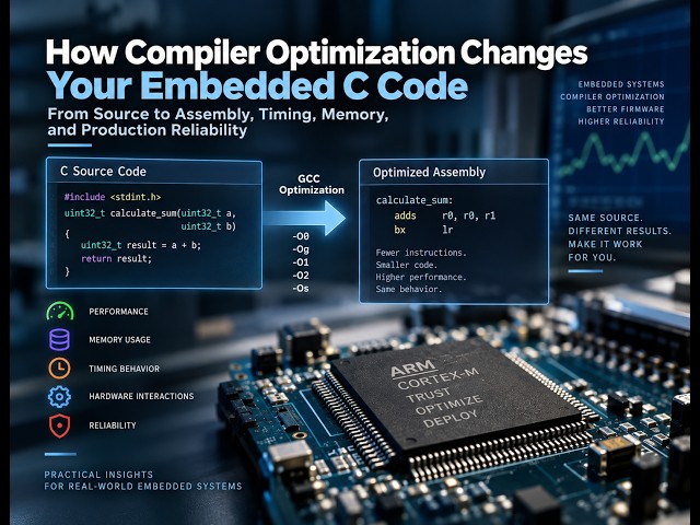 How Compiler Optimization Changes Your Embedded C Code: From Source to Assembly, Timing, Memory