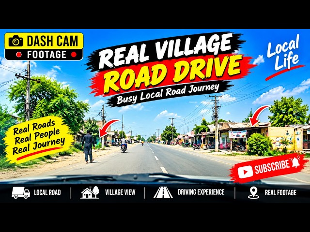 Real Village Road Drive 🚗 | Busy Local Road Journey | Dash Cam Footage