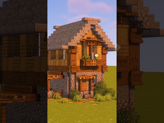 Improve Your Minecraft House in 60 SECONDS!? #minecraft #minecrafthousetutorial #minecrafttutorial