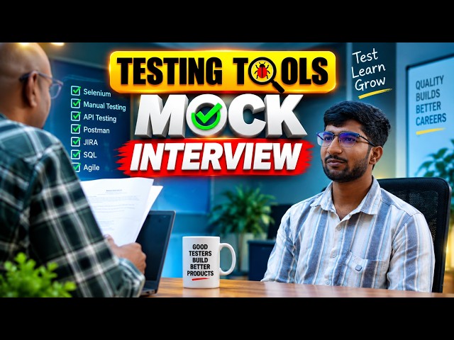 Testing Tools Mock Interview Must Watch Freshers | Best Testing Tools Institute in Hyderabad | Vcube