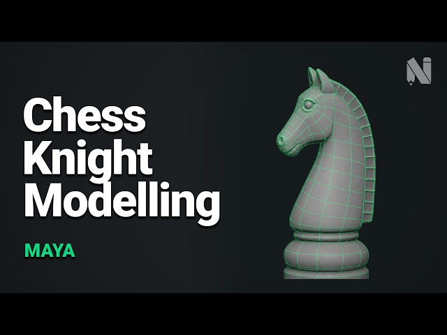 How to Model a Chess Knight in Maya | Topology & Edge Flow