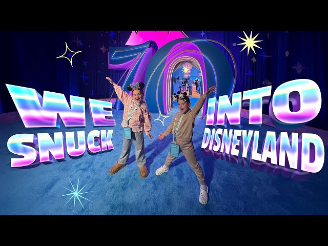 We SNUCK into DISNEYLAND β¨π°
