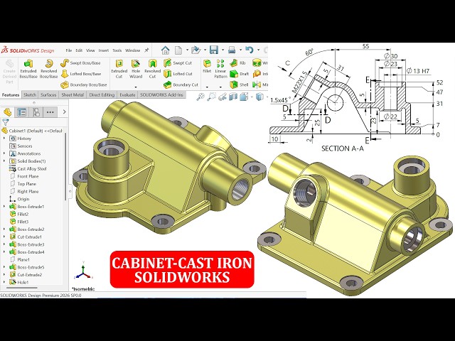 SolidWorks Exercise-Cabinet Modeling
