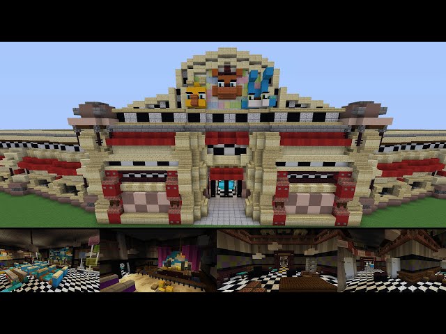 Freddy Fazbear's Pizzeria (FNAF 2) - Minecraft Restaurant Build Showcase