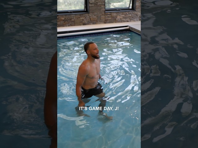 Pool work before the American Century Championship Celebrity Golf Tournament
