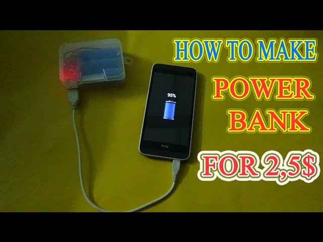 Make A Power Bank From Battery Laptop Old for 2,5$