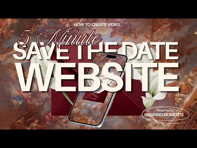 How to create a Save the Date Wedding Website in 5 minutes | Fast & Easy Canva Website Tutorial