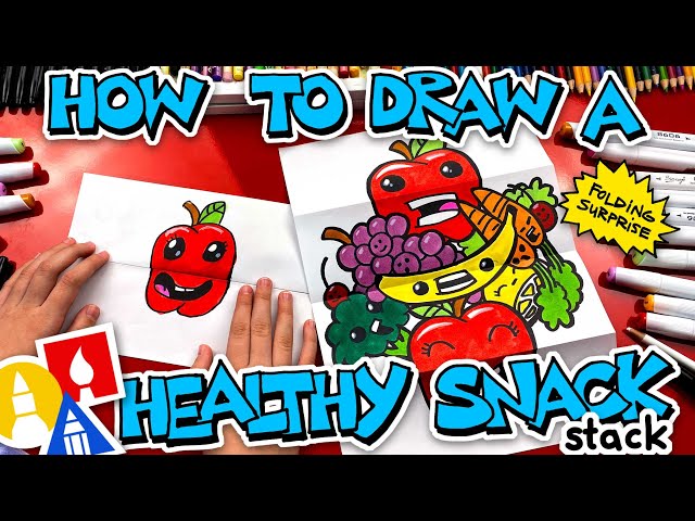 How To Draw A Healthy Snack Stack - Folding Surprise