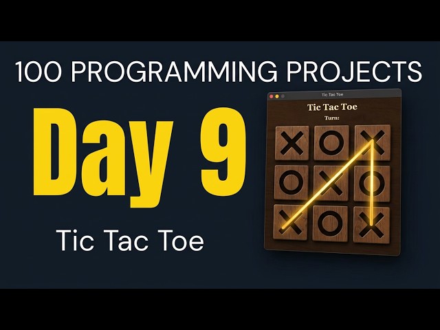 Tic-Tac-Toe in Python (Tkinter Tutorial) — Day 9/100