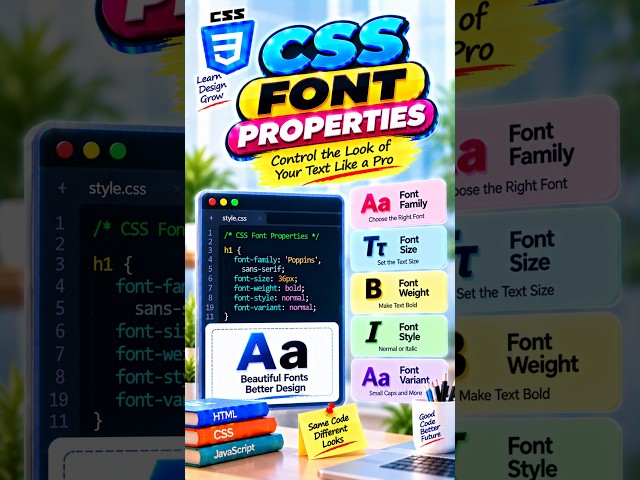 CSS Font Properties कैसे काम करती हैं