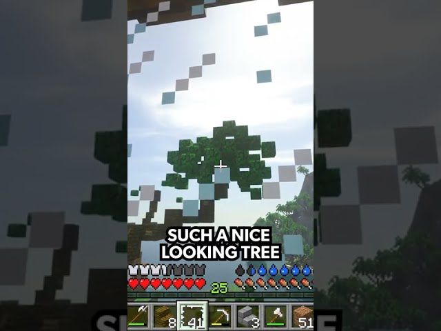 When a storm destroys Minecraft base