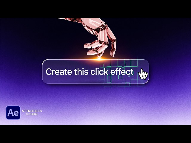 COOLEST Click Animation Effect ft. Fractal Noise | After Effects Tutorial
