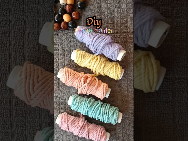 Easiest Macrame DIY 💛🩵#diy #macrame #macrametutorial #diymacrame #wallhanging #shorts #diycrafts