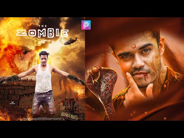 Horror Poster Concept Photo Editing Tutorial in PicsArt - Manipulation Lightroom Mobile Editing