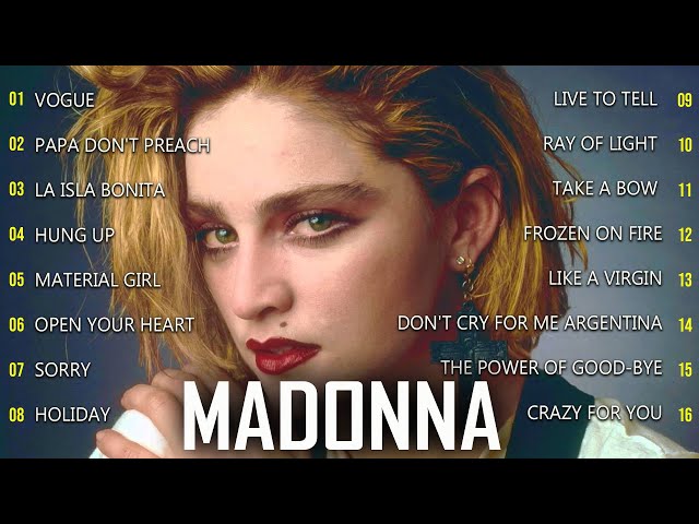 Madonna - Greatest Hits Full Album - Back to 90s