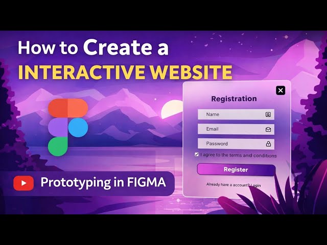 Build a Simple Interactive Website | Figma Prototyping for Beginners