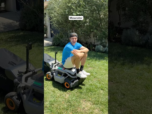 This REMOTE Controlled Lawnmower Does It All #backyard #home