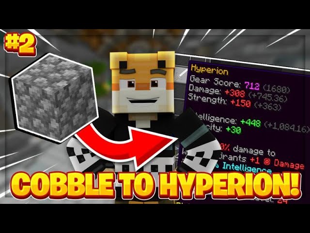 Mining from NOTHING to a Hyperion!! (Part 2) -- Hypixel Skyblock