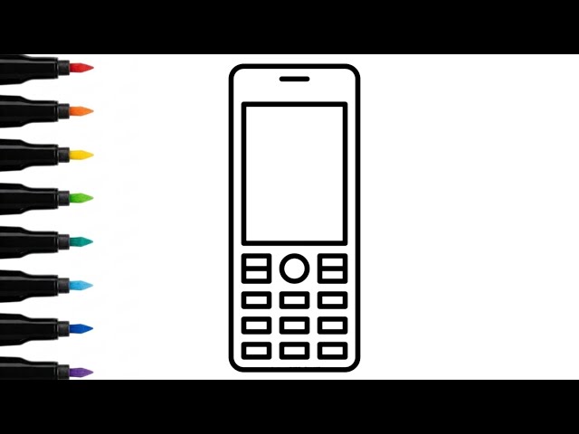 Mobile Drawing for Kids | Easy Phone Drawing Tutorial Step by Step | Fun Digital Art for Beginners