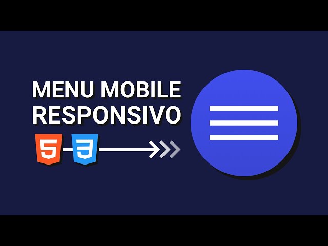 Fiz um menu mobile responsivo só com HTML e CSS // E por que usar JavaScript é melhor