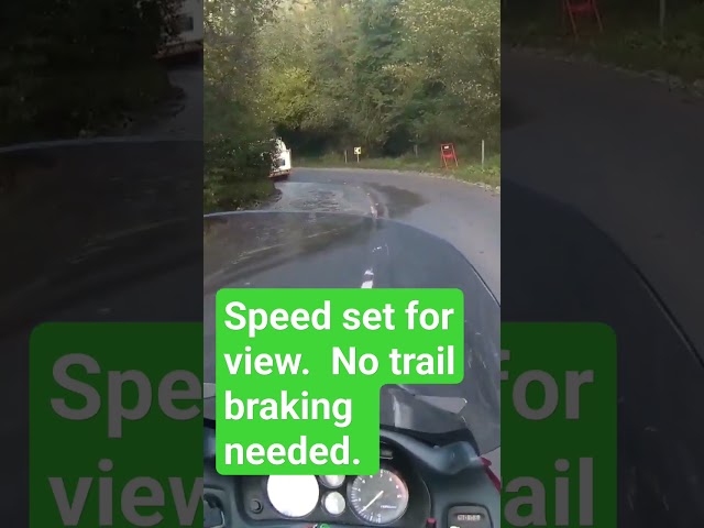 No trail braking needed.
