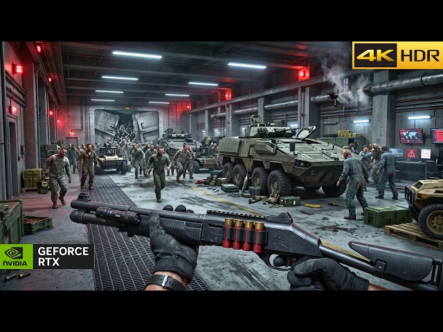 ZOMBIE ATTACK ON BASE (5090) Realistic ULTRA Graphics (4K 60FPS HDR) WWZ