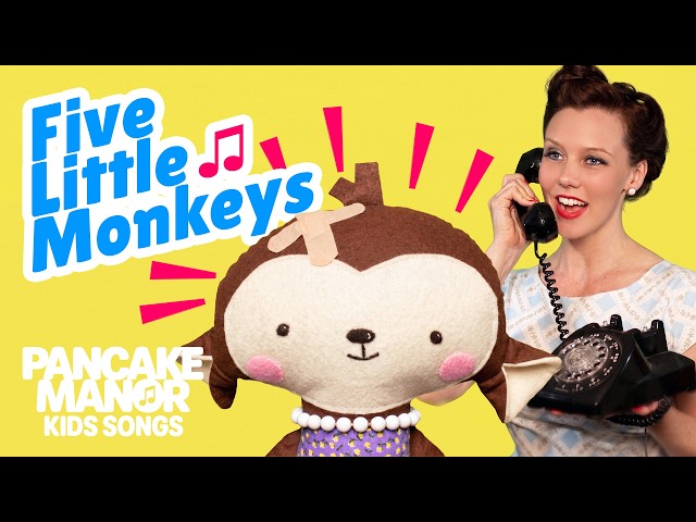 Five Little Monkeys Jumping on the Bed 🐒 | Counting Song for Kids
