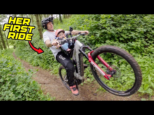 MY 9 MONTH OLD BABY'S FIRST MTB RIDE - WARNING EXTREMELY WHOLESOME CONTENT!