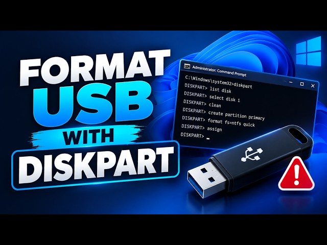 How to Format a USB Drive Using DiskPart in CMD | Step-by-Step