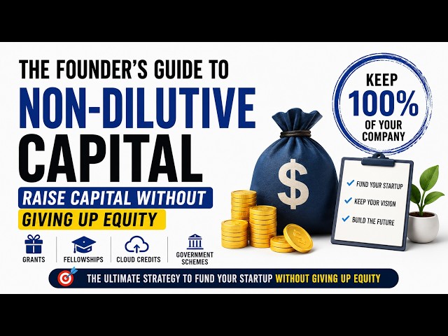 The Founder's Guide to Non-Dilutive Capital | Raise Capital Without Giving Up Equity