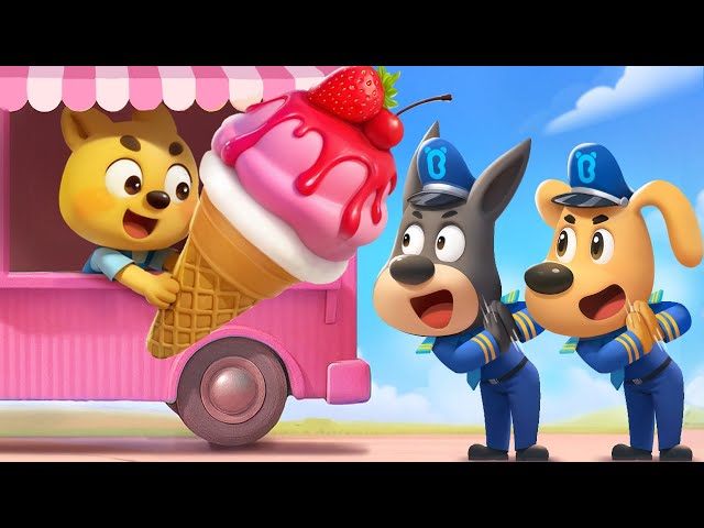Cardboard Ice Cream Truck | Fun Story | Sheriff Labrador | Kids Cartoon | BabyBus