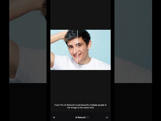 AI Automatic Skin Smooth In 1 Sec 😍✨