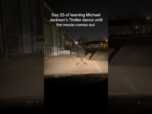 New location, same dance!🧟 I’m tempted to take thriller on tour…thoughts? #thriller #michaeljackson
