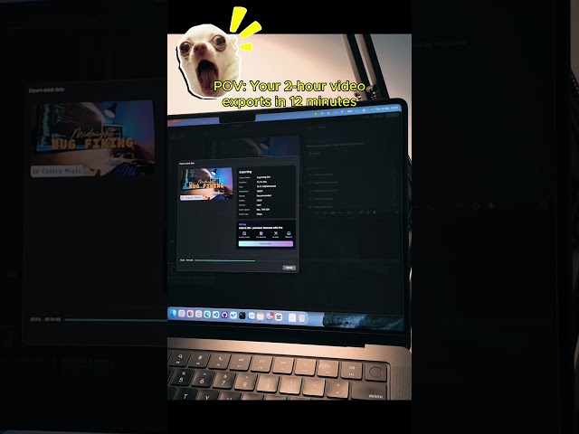 POV: Your 2-Hour Video Exports in 12 Minutes 🤯 | CapCut on Macbook