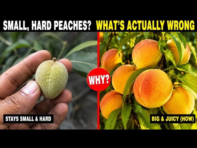 Why Your Peaches Stay Small and Hard (Even When Ripe) — Here's the Fix